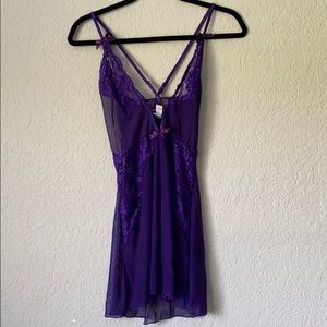 Purple CrossBack Intimate Dress | Medium